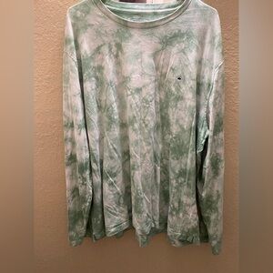 Crown & Ivy Green Tie-Dye Shirt
